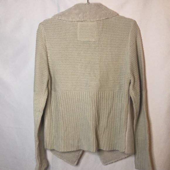 BLANC NOIR cream colored sweater cardigan/jacket. Size L. - Picture 8 of 11